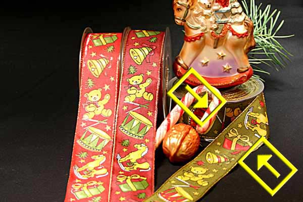 "Weihnachtstraum" mit Draht Olivgrün 40mm