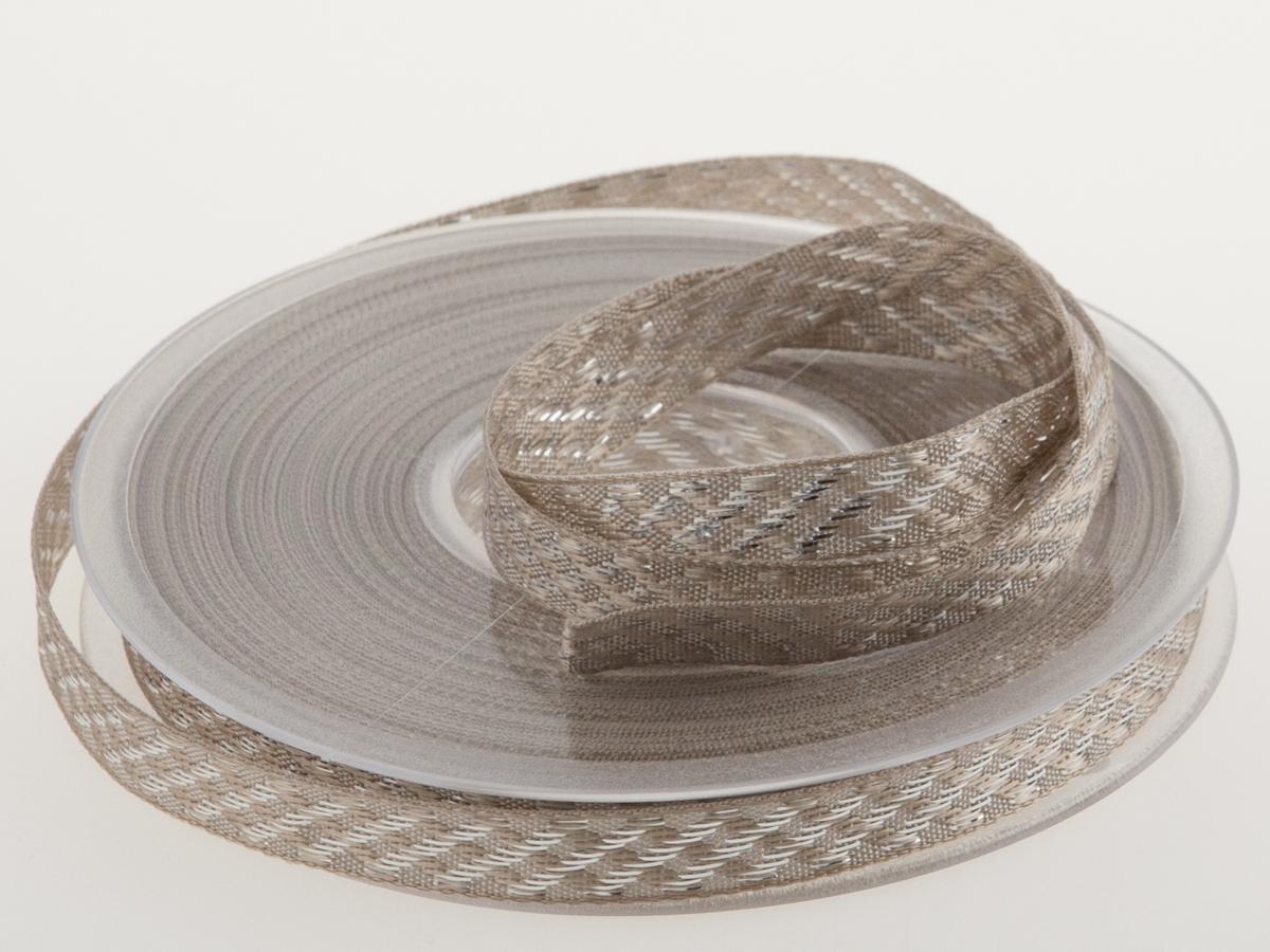 Weihnachtsband Gloria ohne Draht 10 mm toffee