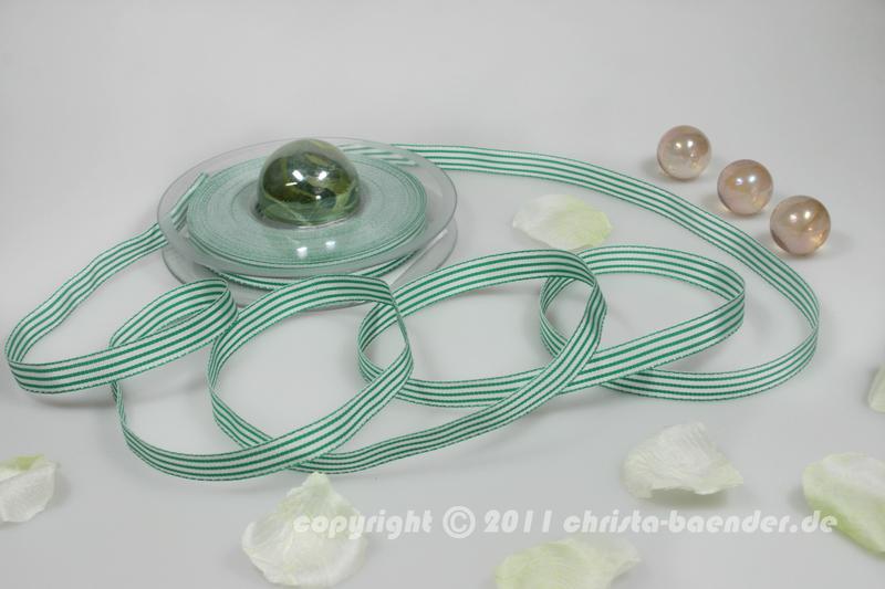 Streifenband Türkis ohne Draht 10mm
