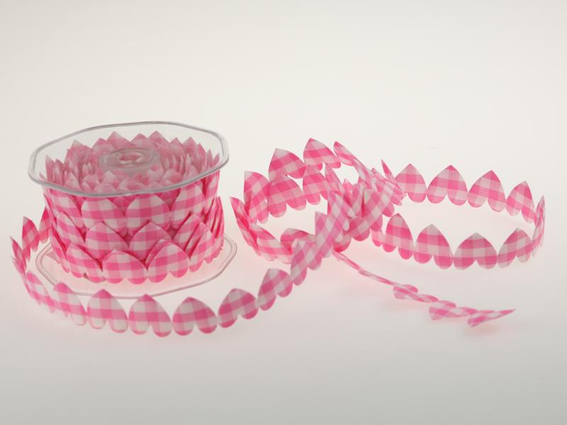 Karoband Karoherz rosa ohne Draht