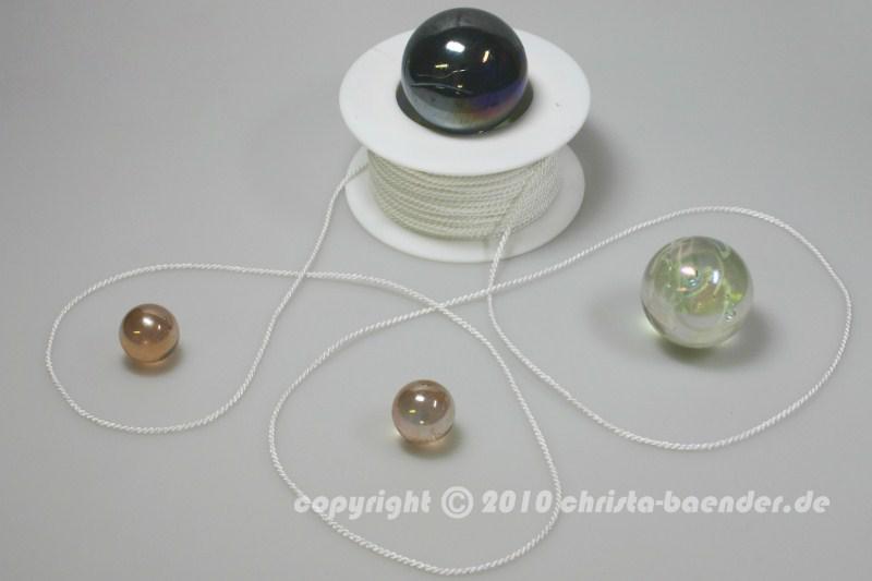 Kordel Weiß ohne Draht 2mm