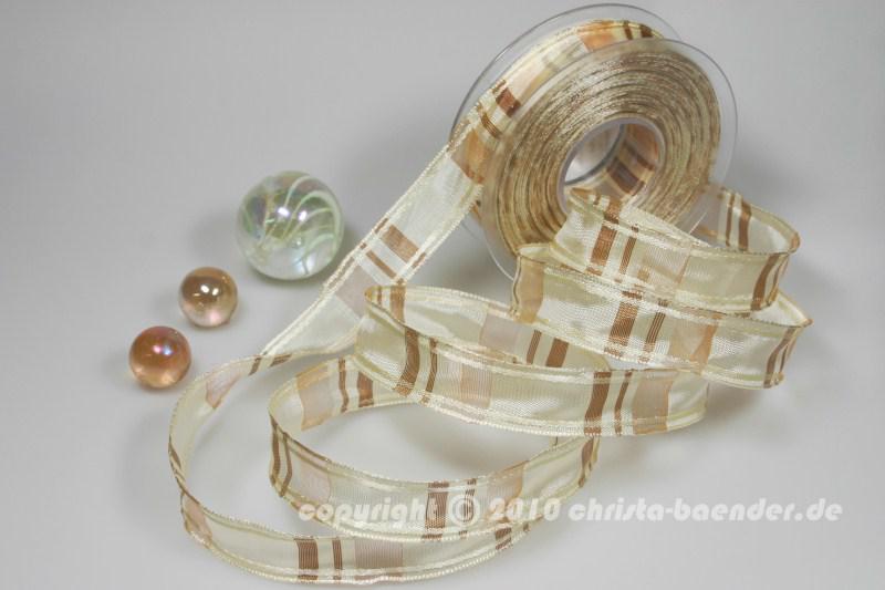 Karoband Spring of Sky Hellbraun mit Draht 25mm