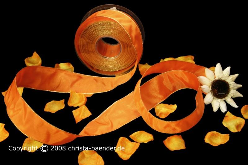 Uniband Goldkante Taipeh Melone mit Draht 40mm