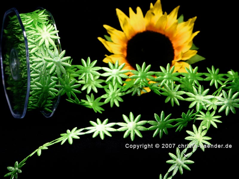 "Magaritengirlande" 25mm, Apfelgrün