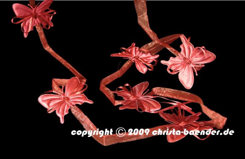 Blumengirlande Daisy Bordeaux ohne Draht 75mm