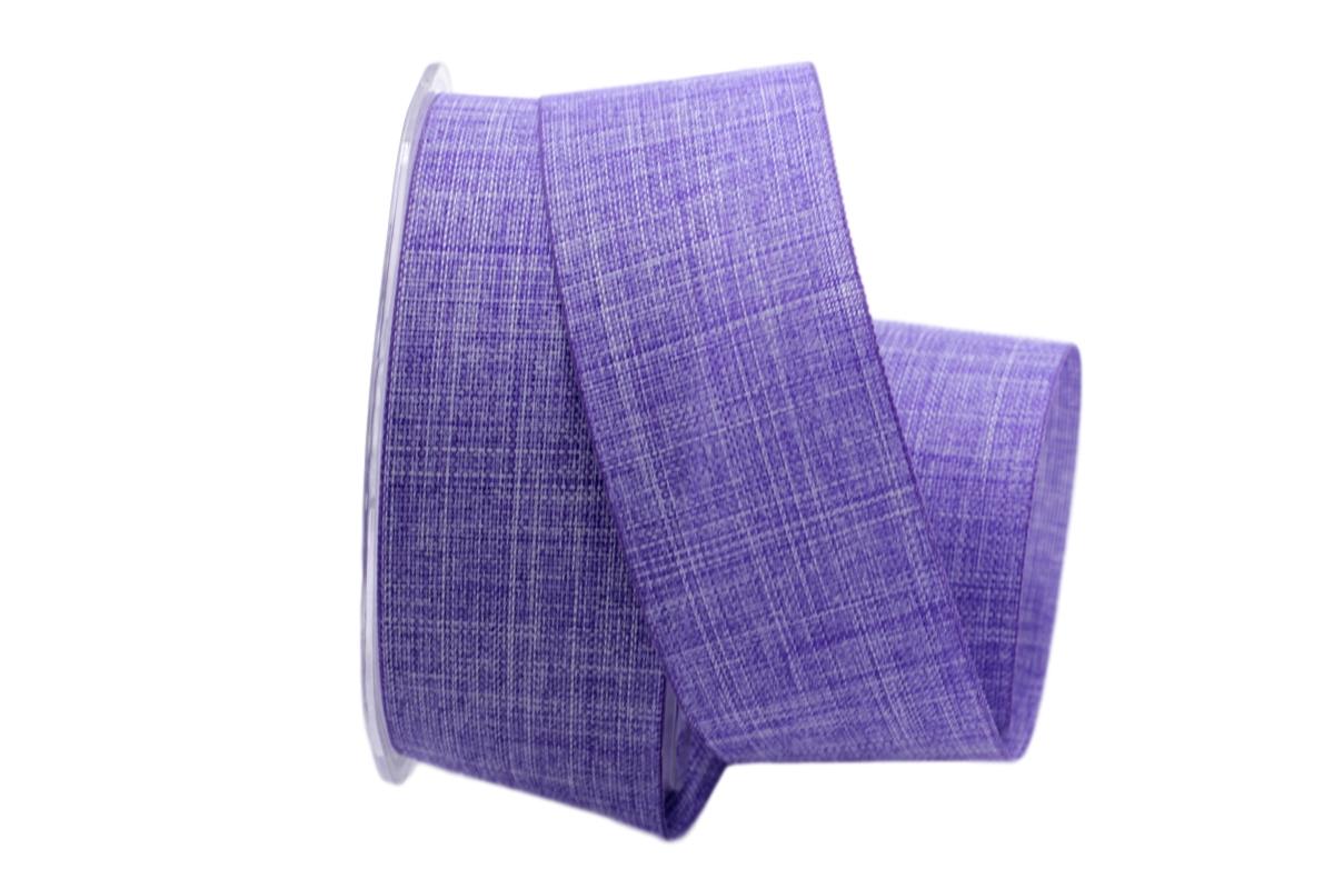 Uniband Leinenoptik flieder 40mm ohne Draht