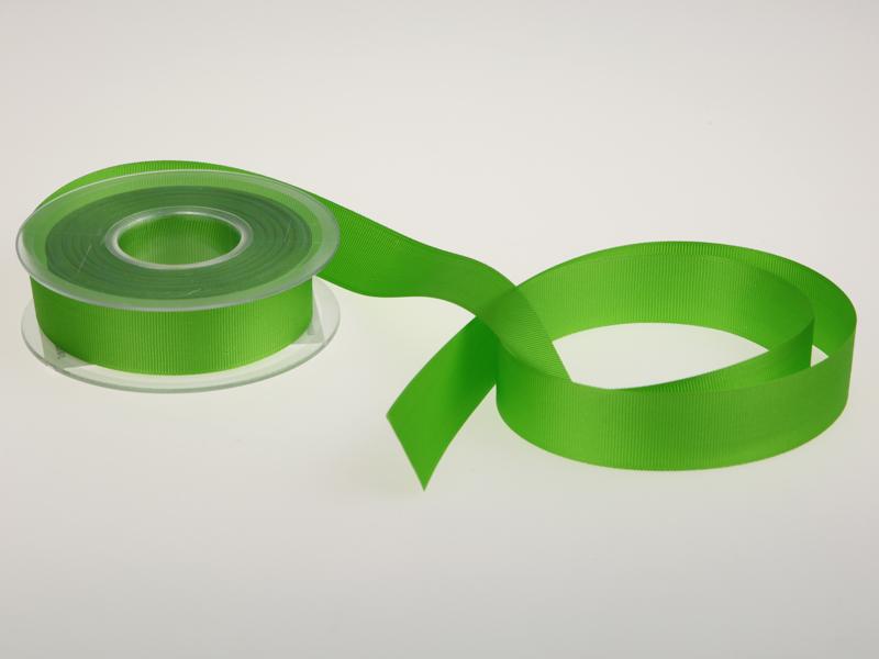 Uniband Ripsband Hellgrün ohne Draht 25mm