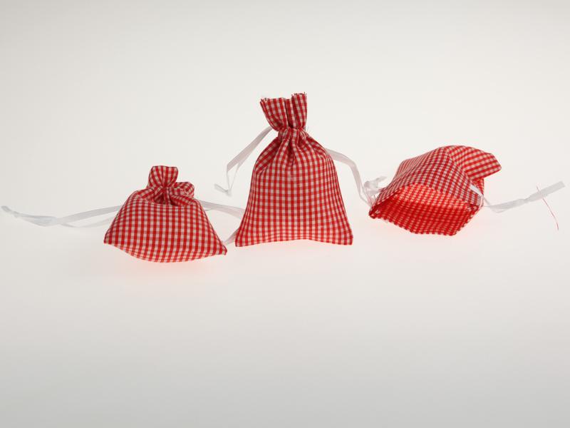 Dekosäckchen 7,5x10cm 10 Stück rot