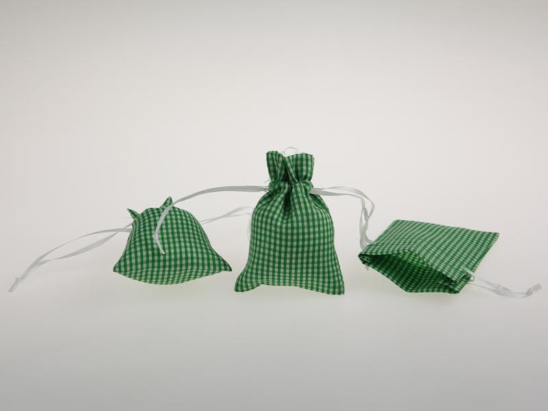 Dekosäckchen 7,5x10cm 10 Stück grün