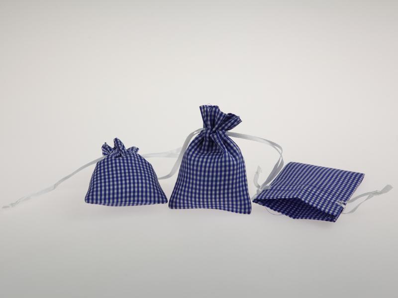 Dekosäckchen 7,5x10cm 10 Stück blau