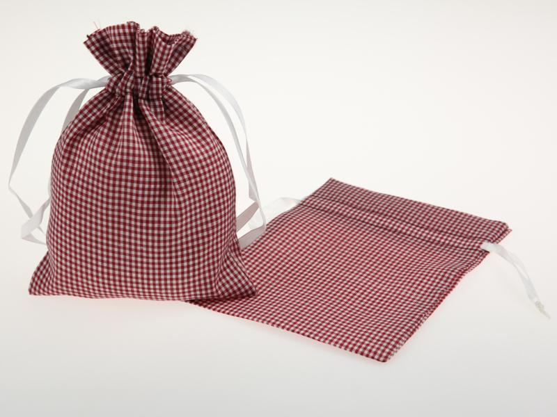 Dekosäckchen 12,5x17,5cm 10 Stück bordeaux