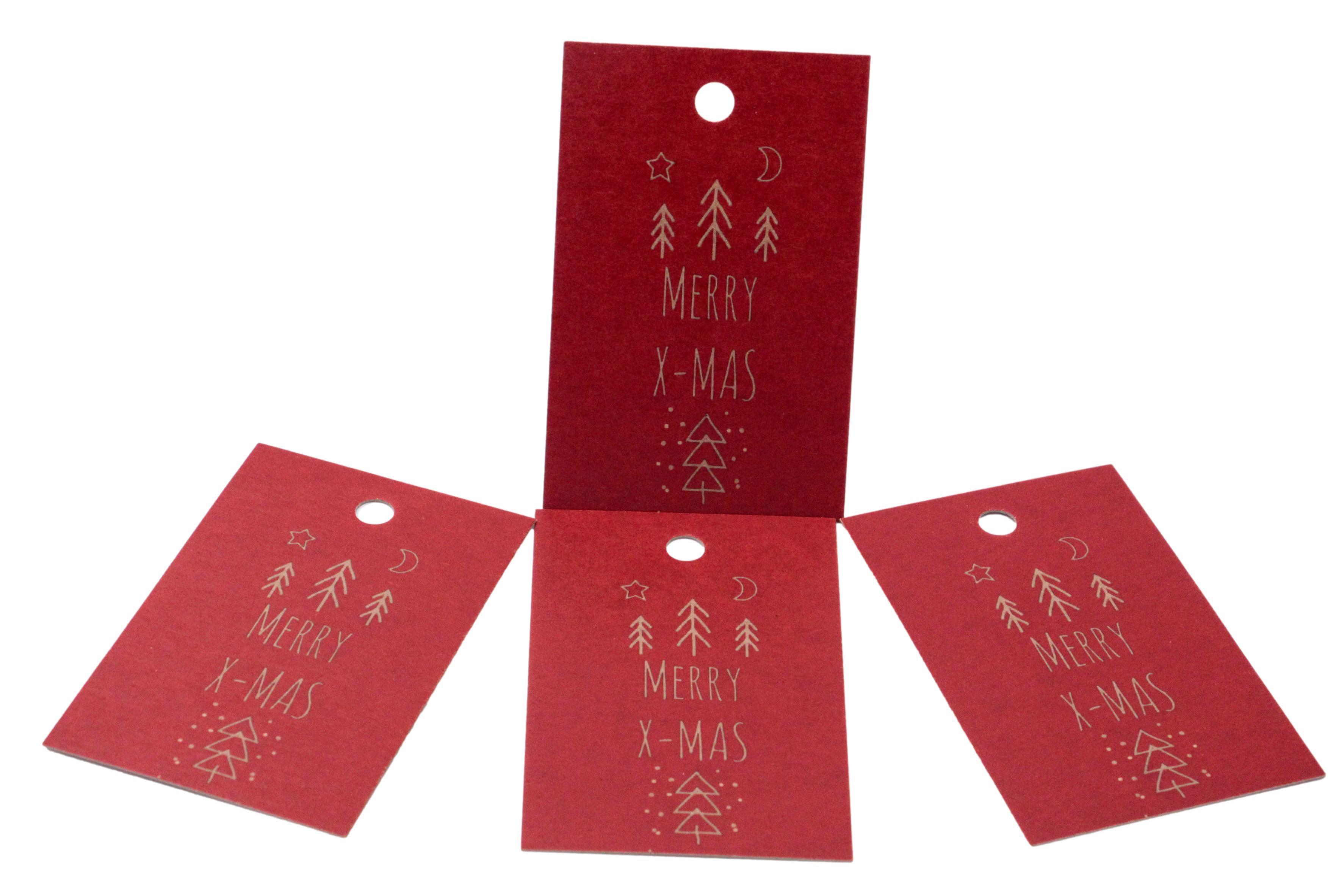 Geschenkanhänger Merry Christmas 20 Stück