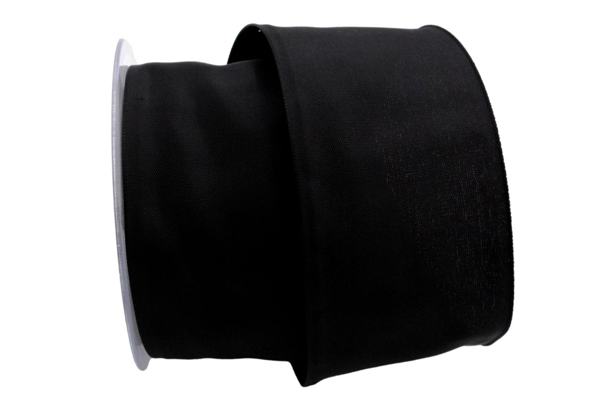 Uniband SONDERFARBE schwarz ca.65mm mit Drahtkante