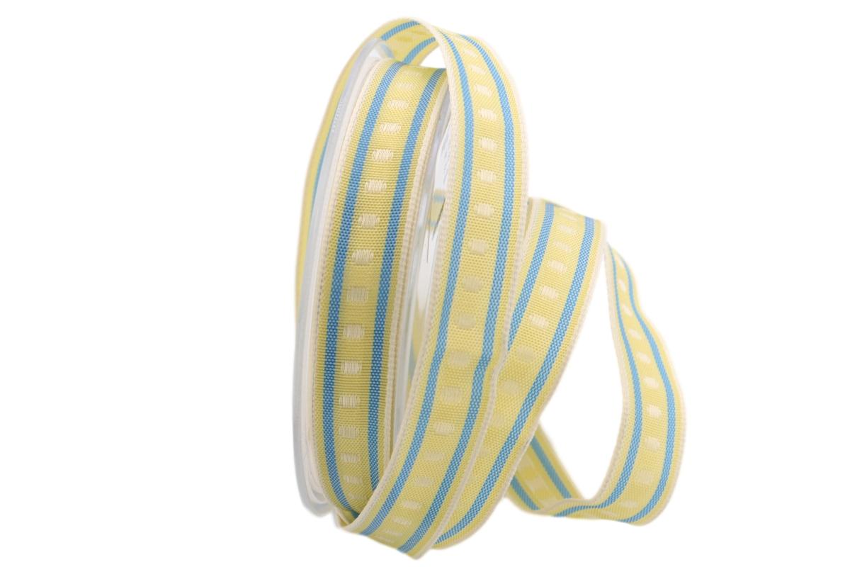 Dekoband Piccolo grün 15mm mit Draht