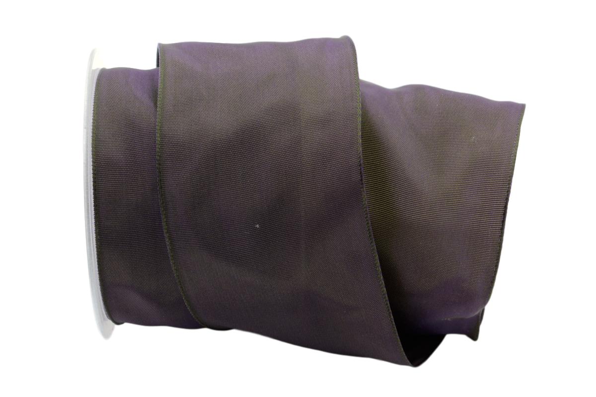 Uniband SONDERFARBE lila / grün75mm mit Draht