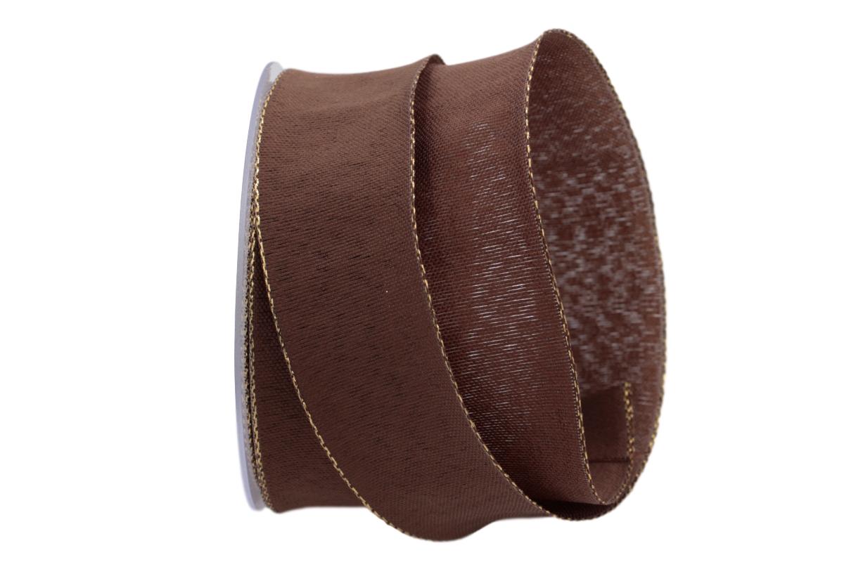 Uniband NATURAL braun mit Draht 40mm