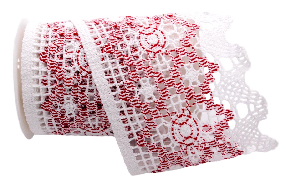 Dekoband Spitze creme ca. 130mm ohne Draht