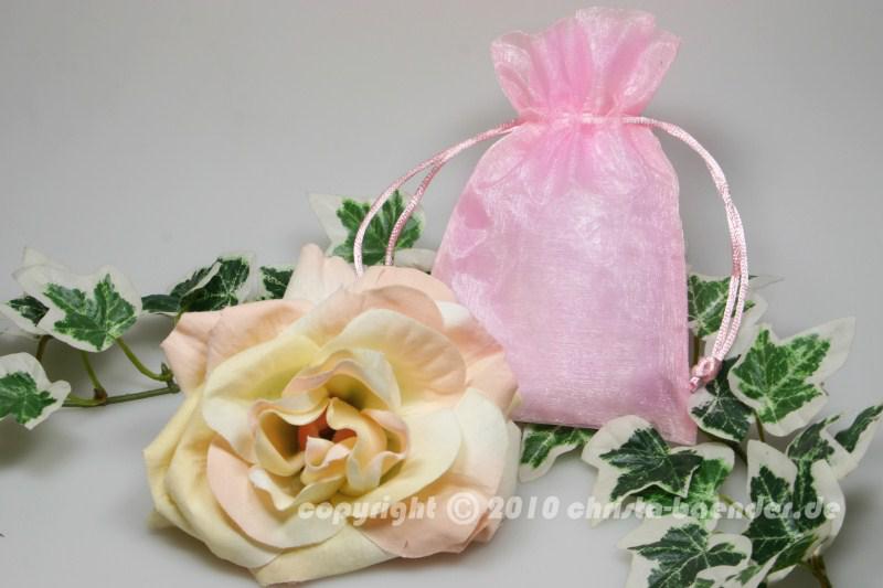 Organzasäckchen 10 x 15cm Rosa 10 Stück