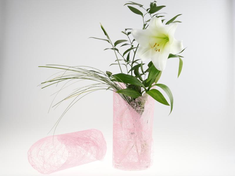 Sisal Manchette rosa 5 Stück