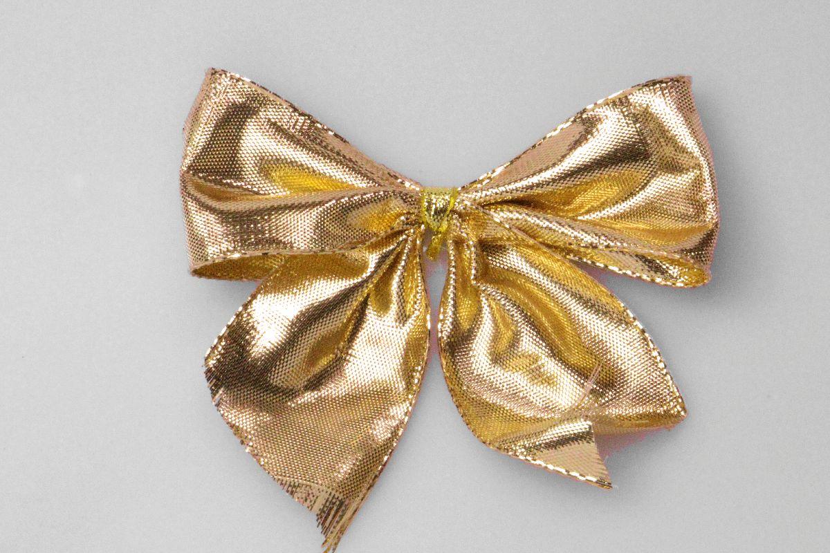 Fertigschleife 40mm gold 25 Stück selbstklebend