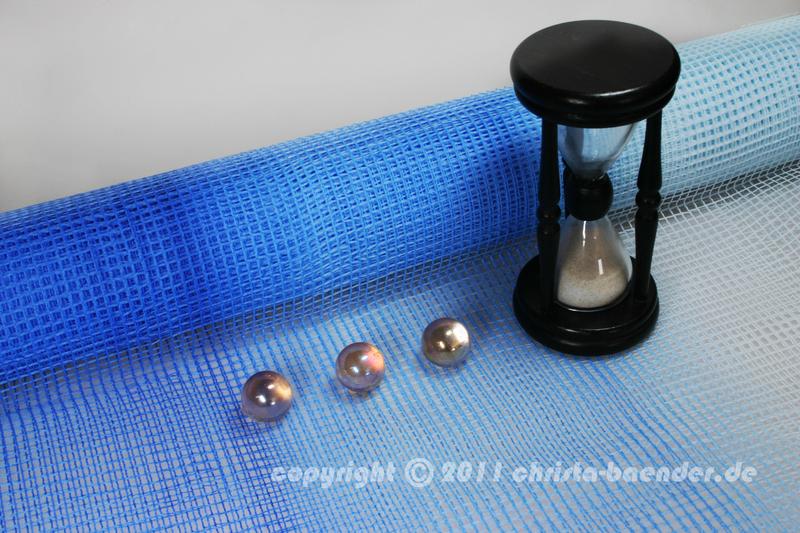 Gitterband Tischgitter Blau ohne Draht 500mm