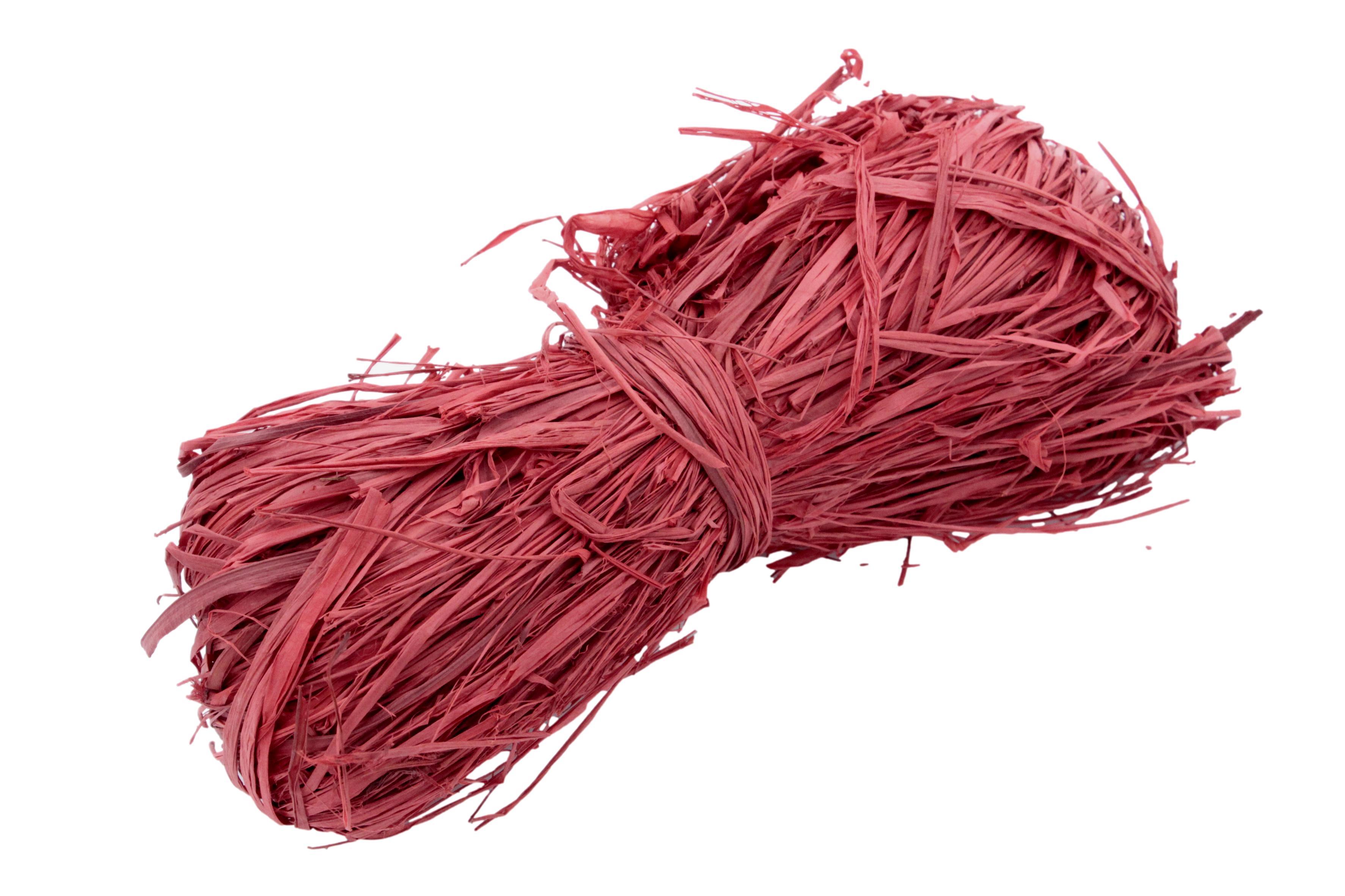 Bast Dunkelrot / Bordeaux ohne Draht