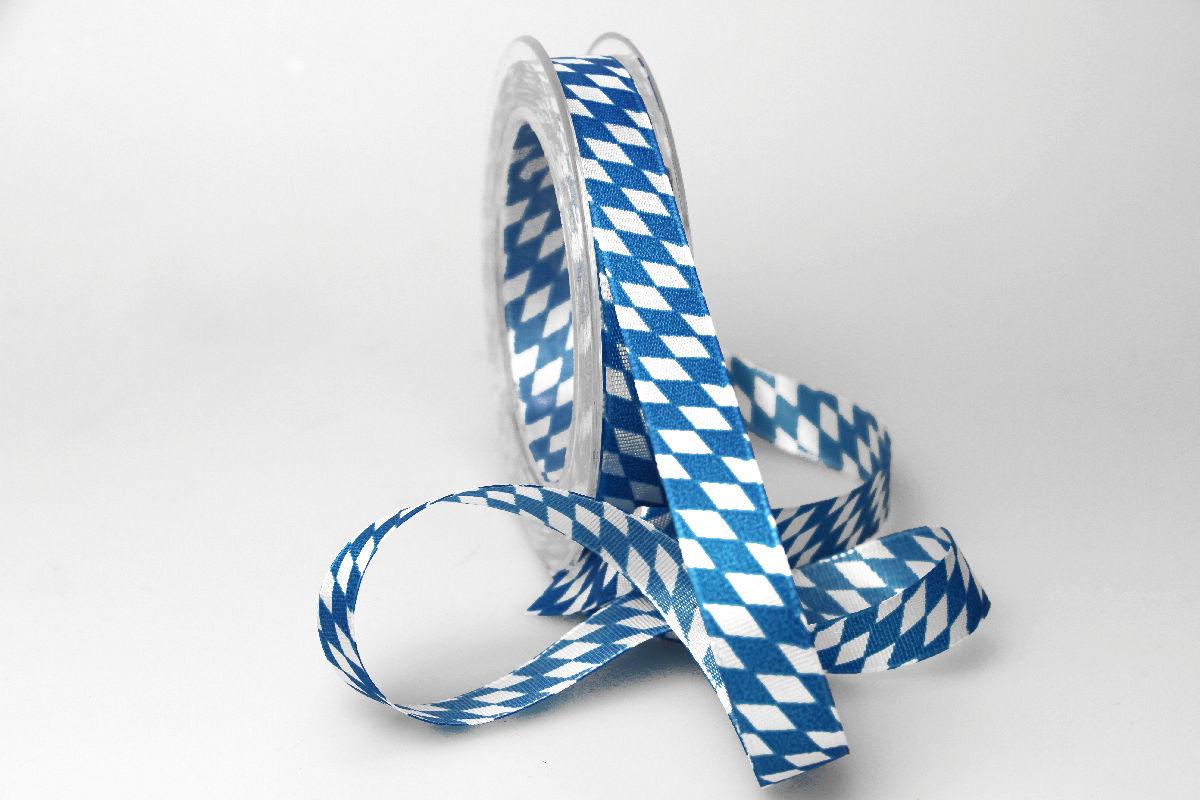 "Bayernraute" ohne Draht, 15mm Blau/Weiß