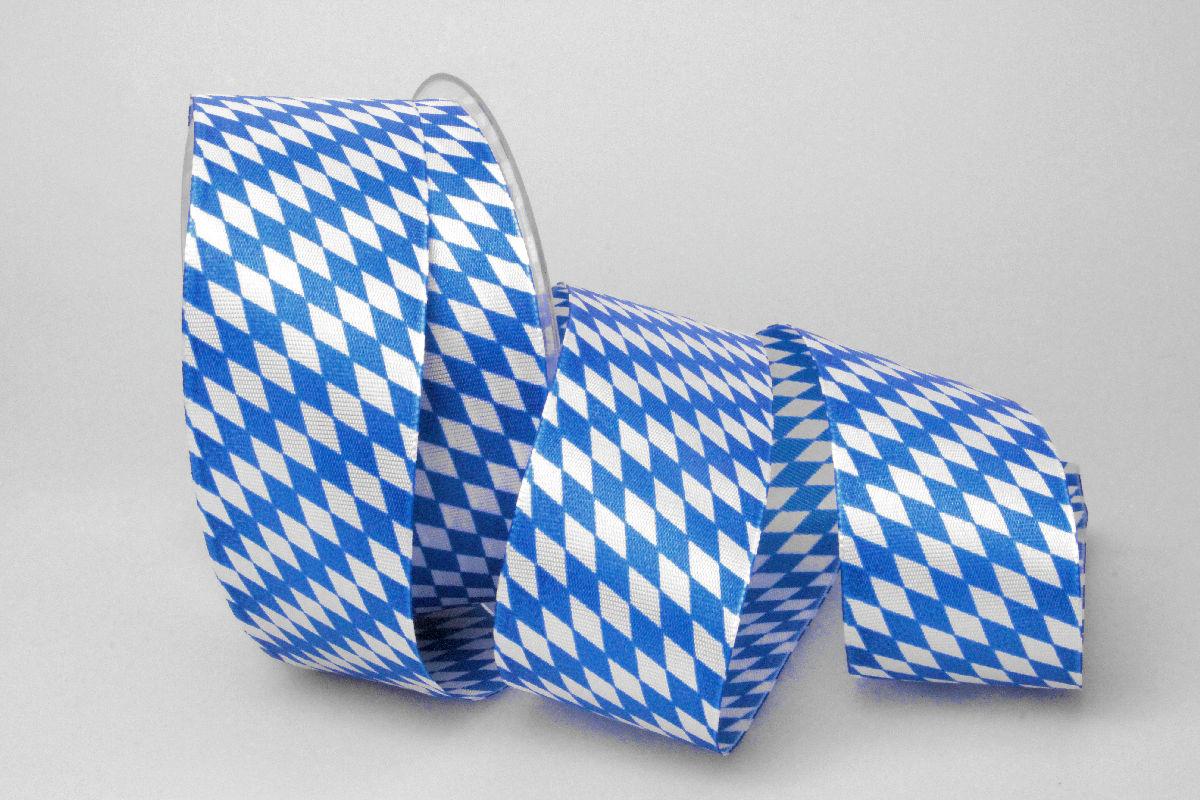 Bayernraute ohne Draht 40mm blau / weiß