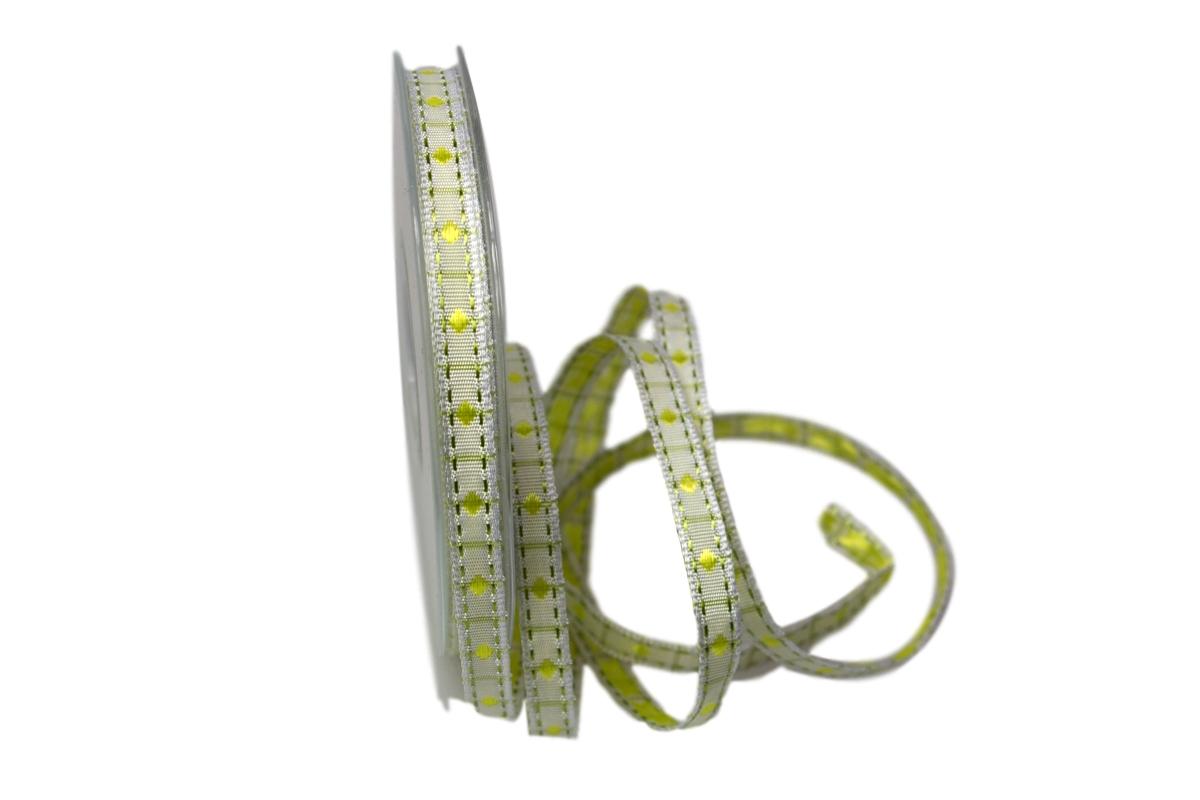 Dekoband Elba 8mm gelb ohne Draht