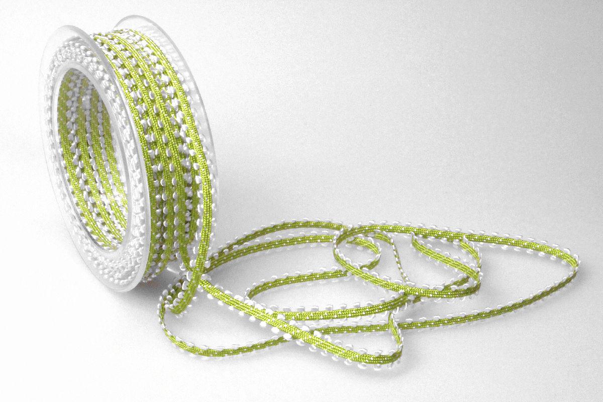 Dekoband Minna 7mm hellgrün ohne Draht