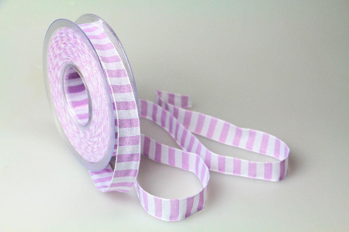 Dekoband Rügen flieder 15mm ohne Draht