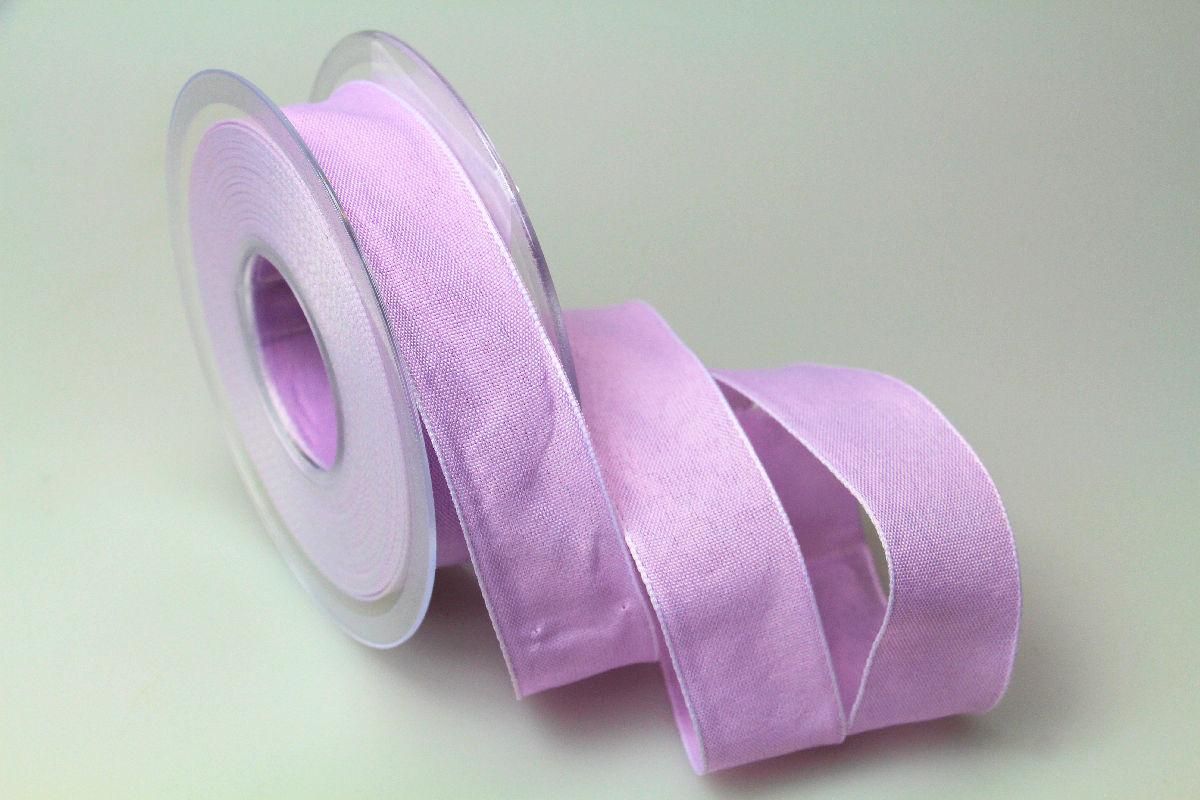 Dekoband Rustico flieder 25mm ohne Draht