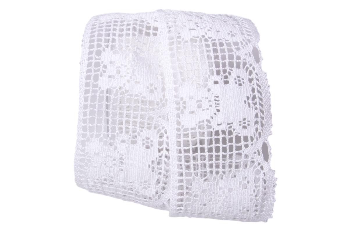 Dekoband Spitze 70mm weiß ohne Draht