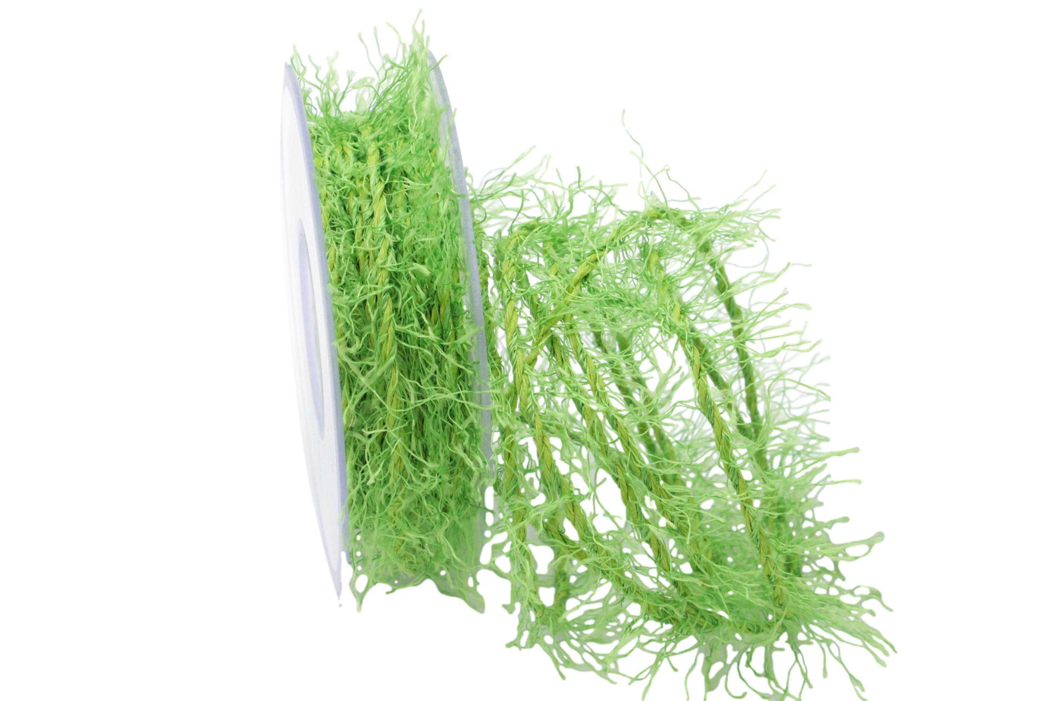 Fransenkordel 2-3mm maigrün ohne Draht