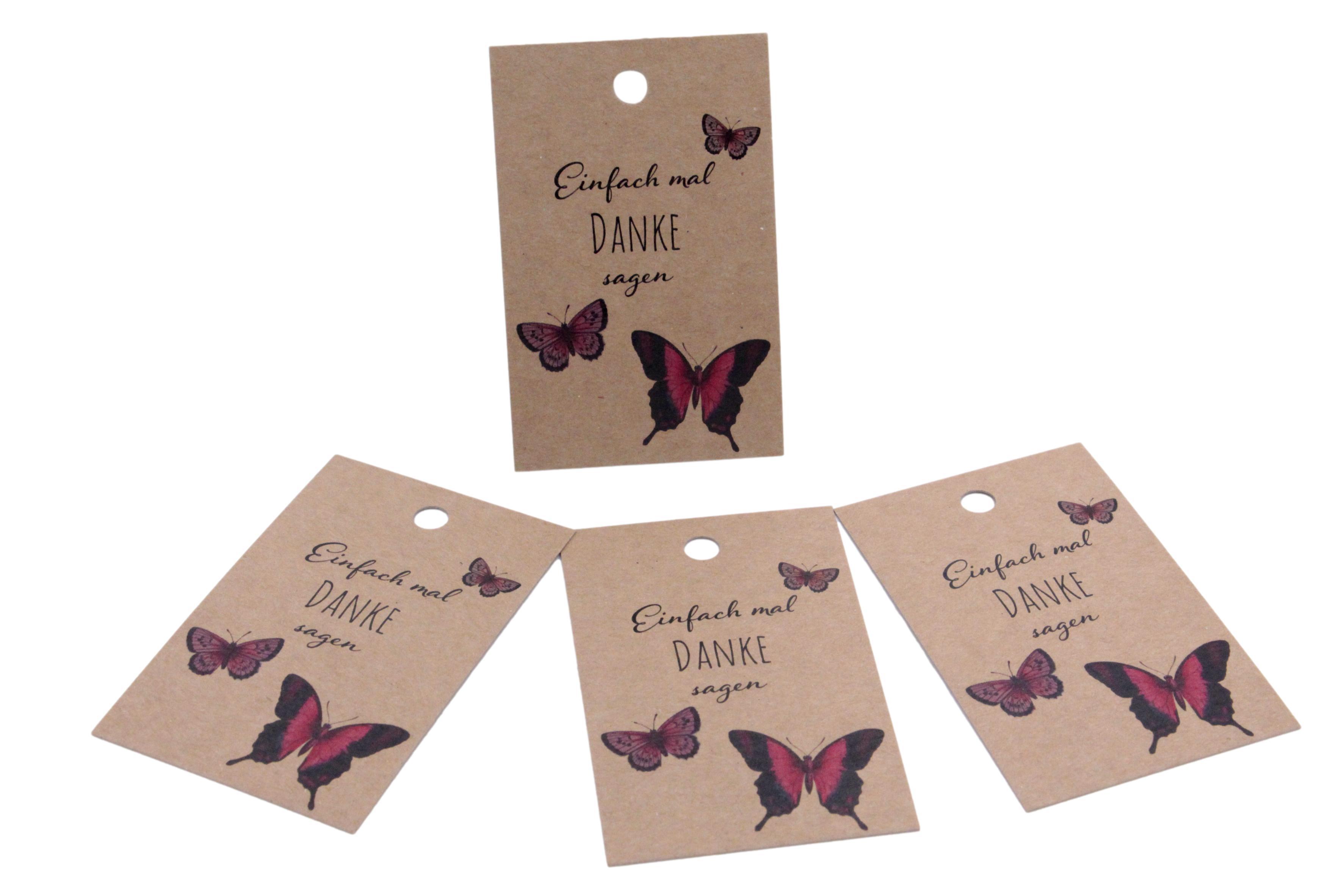 Geschenkanhänger "Einfach mal DANKE sagen" 20 Stück
