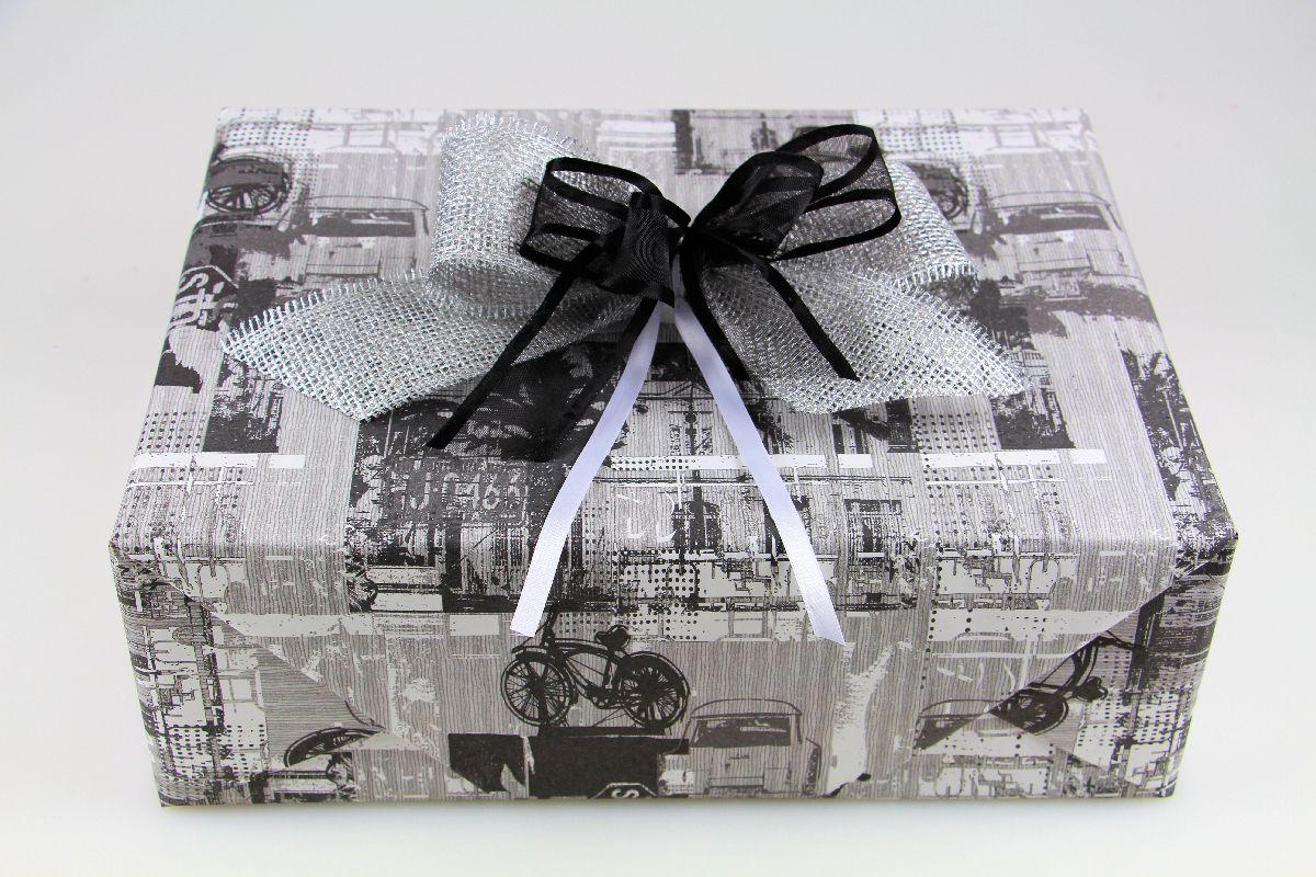 Geschenkpapier-Set Future schwarz