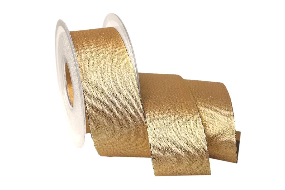 Goldband Brokat 40mm ohne Draht