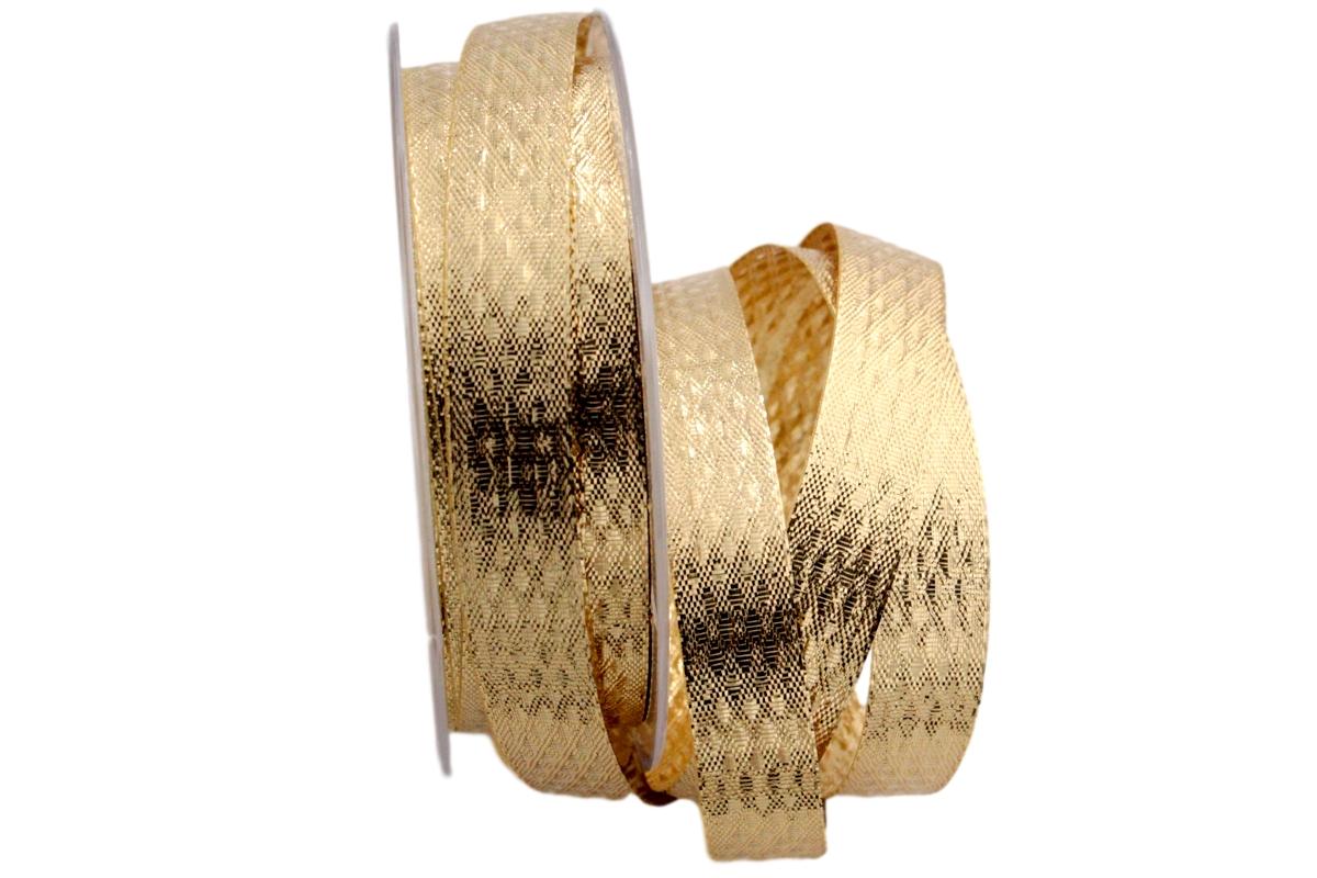 Goldband Costine gold 15mm ohne Draht
