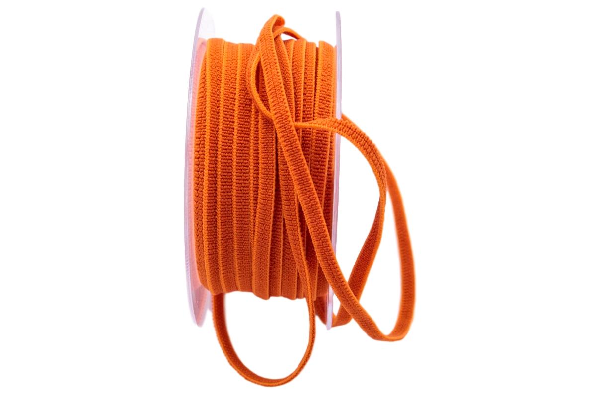 Gummiband 5mm waschbar 20m lang orange