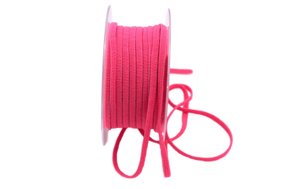Gummiband 5mm waschbar 20m lang pink hell