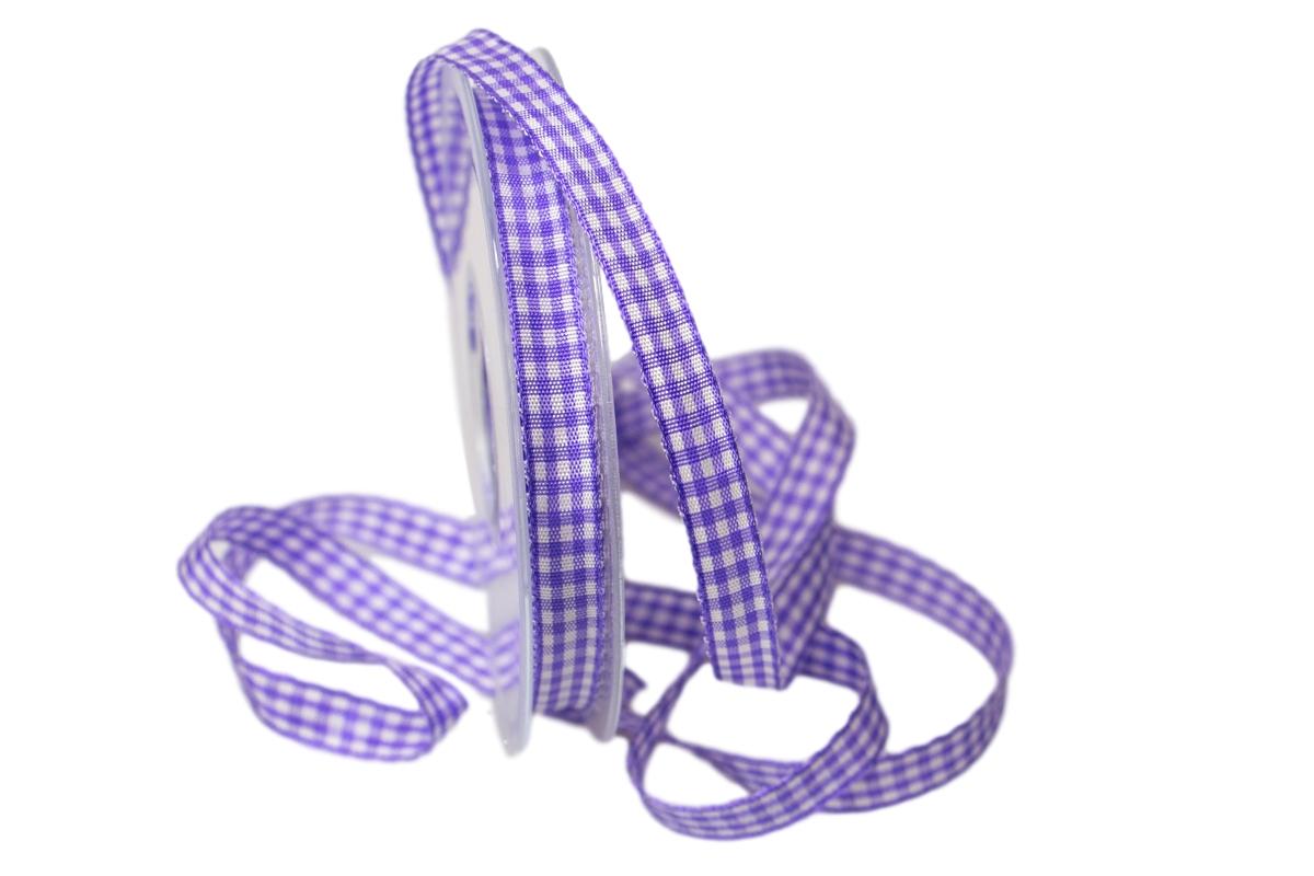 Karoband Landhauskarobändchen flieder ohne Draht 10mm