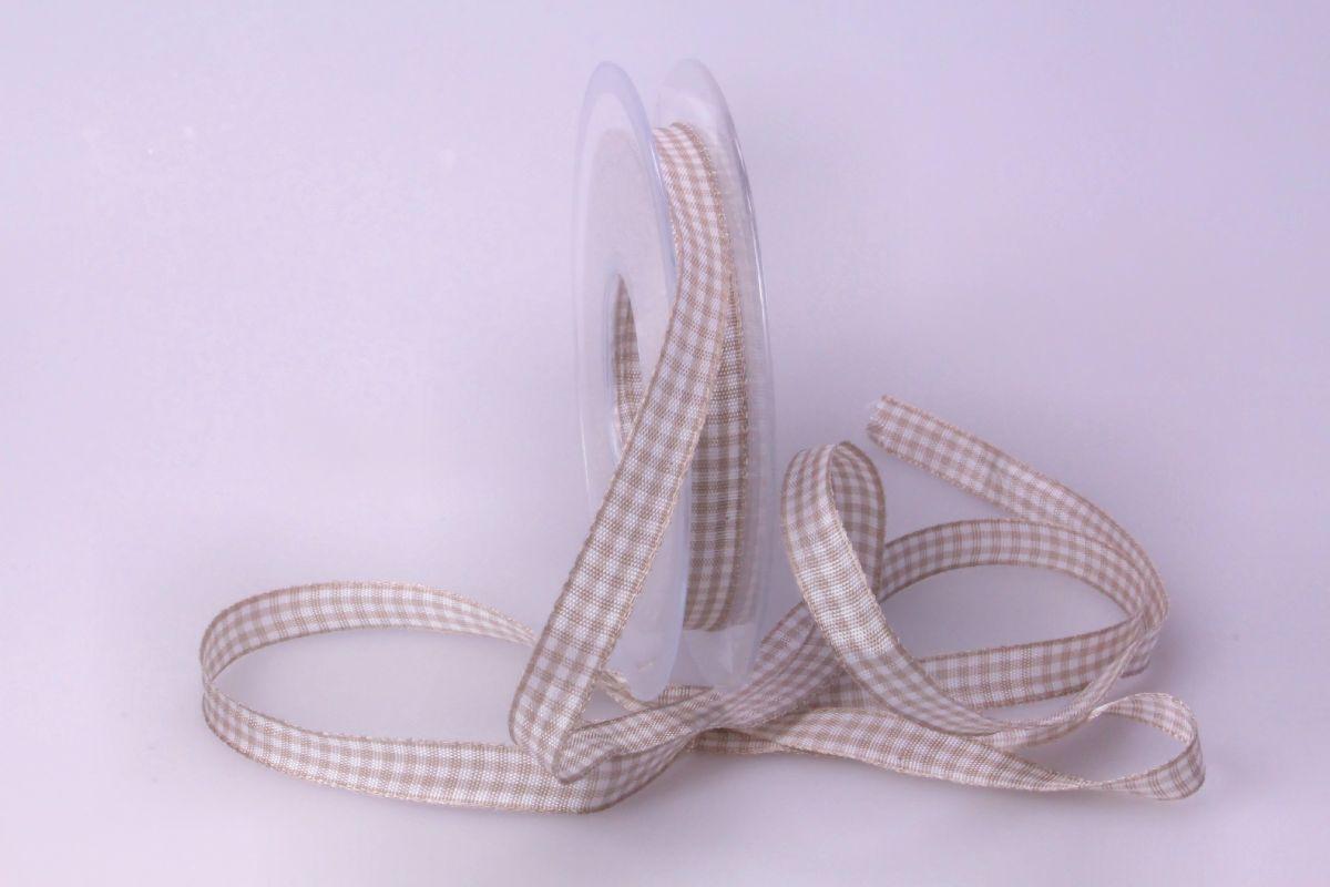 Karoband Landhauskarobändchen Toffee ohne Draht 10mm