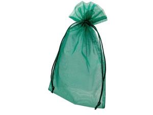 Organzasäckchen 15x24cm dunkelgrün 10 Stück - Geschenkband günstig online kaufen!