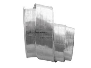 Silberband Pianura silber 40mm mit Draht