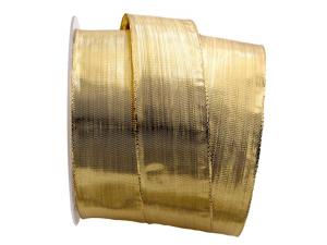 Geschenkband Dekoband Schleifenband Goldband Semplicità gold 40mm mit Draht