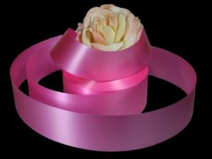 Geschenkband Dekoband Schleifenband Polyband Rosa ohne Draht 49mm