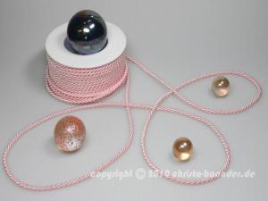 Geschenkband Dekoband Schleifenband Kordel Rosa ohne Draht 4mm