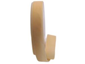 Samtband 25mm creme ohne Draht