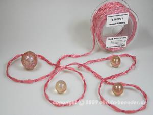 Geschenkband Dekoband Schleifenband Zierkordel Rosa ohne Draht 4mm