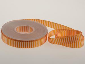 Streifenband Querstreifen 15mm orange ohne Draht